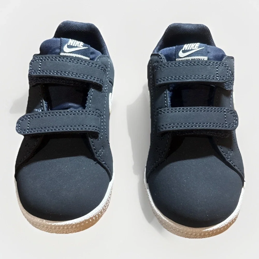 NEW Nike Toddler (TDV) Court Royale NAVY WHITE (833537 400) All Day Sneaker